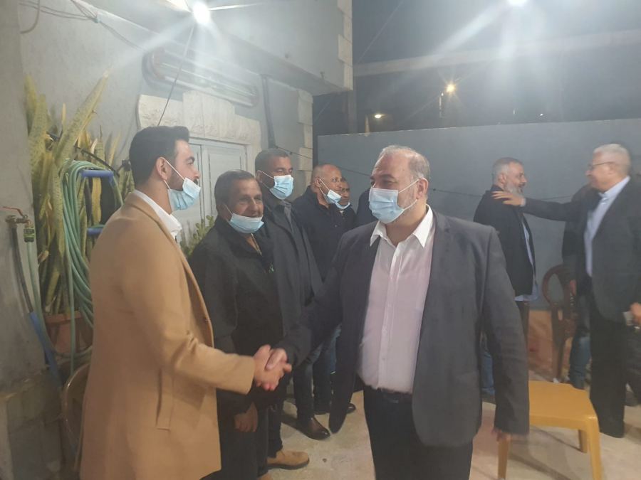 البعينة نجيدات تحتضن مرشحي القائمة العربية الموحدة منصور عباس ومازن غنايم